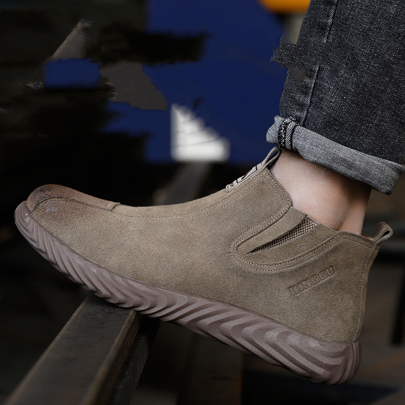 Men's Safety Shoes Anti-smashing Anti-piercing Lightweight Soft Sole