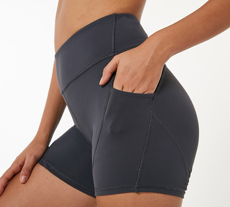 New pocket fitness pants stretch tight yoga pants - Image 4