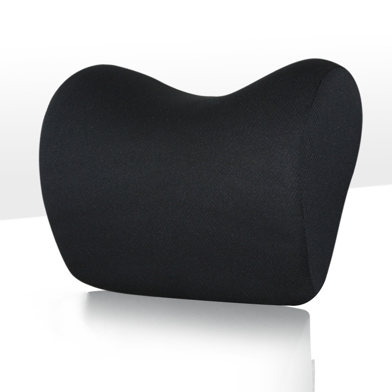 Car Headrest Neck Pillow For Seat Chair In Auto Memory Foam Cushion Fabric Cover Soft Head Rest Travel Support - Image 3