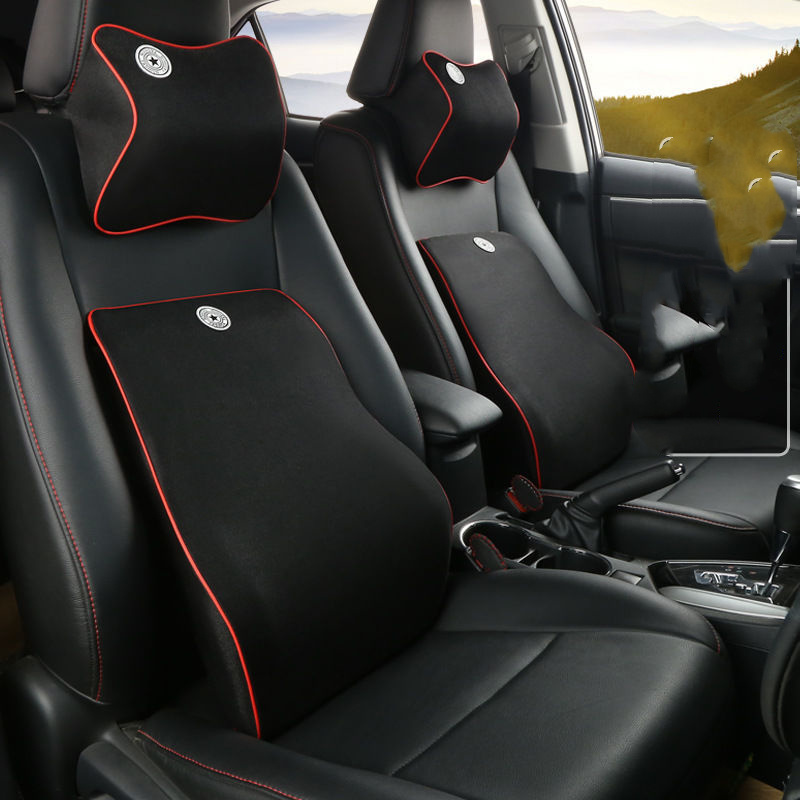 Memory Foam Car Headrest Neck Pillow Lumbar Support - Image 4