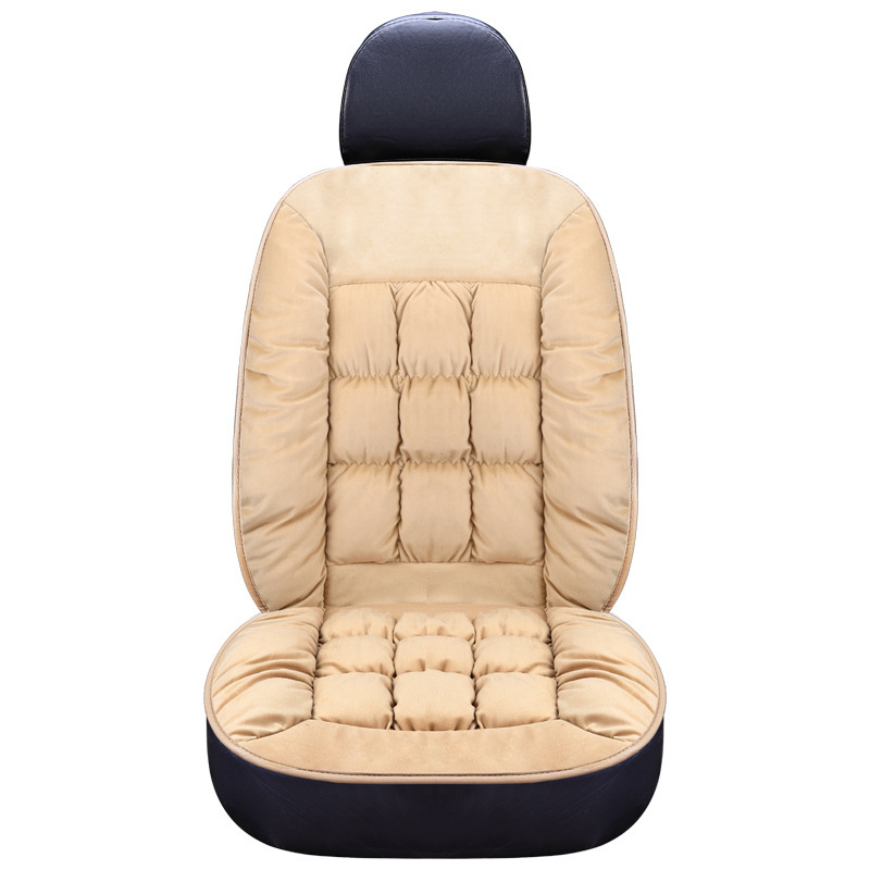 Car Seat Cushion Autumn and Winter New Thick Short Plush Cushion Single Seat Mat Pad Warm Seat Cover – Bild 3