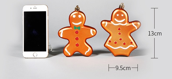 Christmas Ornaments Cute Gifts Reindeer Balls Stars Gingerbread Man Christmas Pendant Ornaments Charm - Image 5