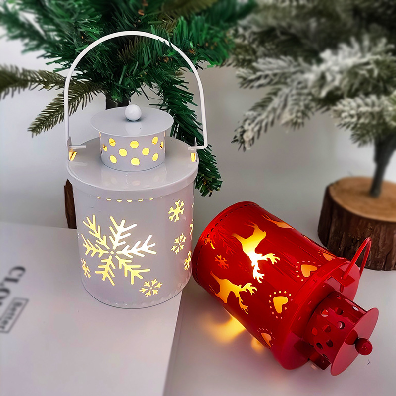 Christmas Candle Lights LED Small Lanterns Wind Lights Electronic Candles Nordic Style Creative Holiday Decoration Decorations — изображение 3
