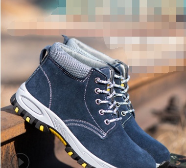 Wholesale four seasons steel toe caps anti-smashing stab-resistant protective shoes lightweight breathable work shoes deodorant safety shoes — изображение 9