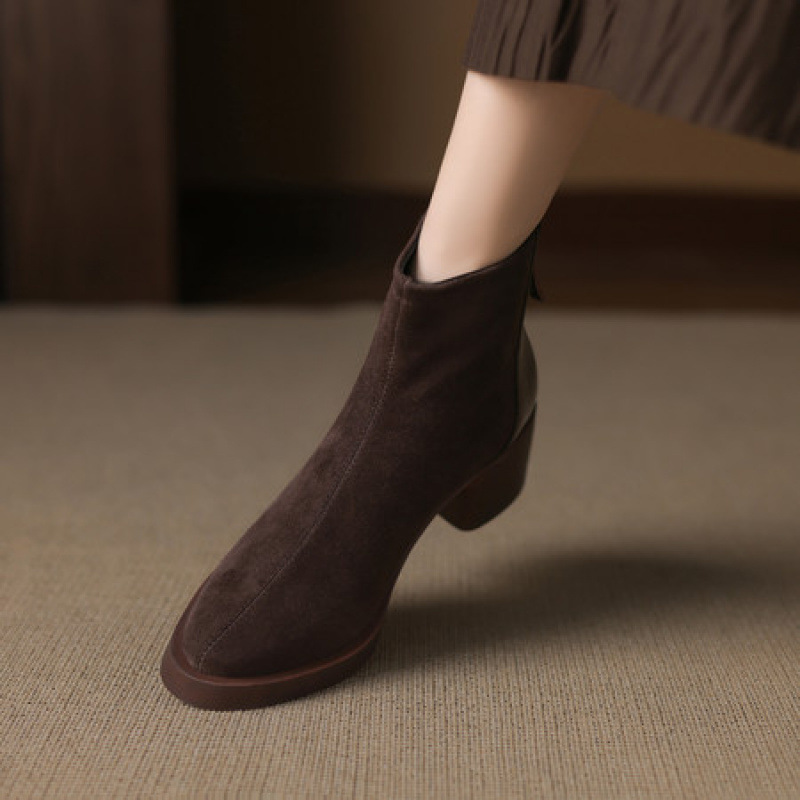 Fashion Personality Suede Booties Women - Image 4