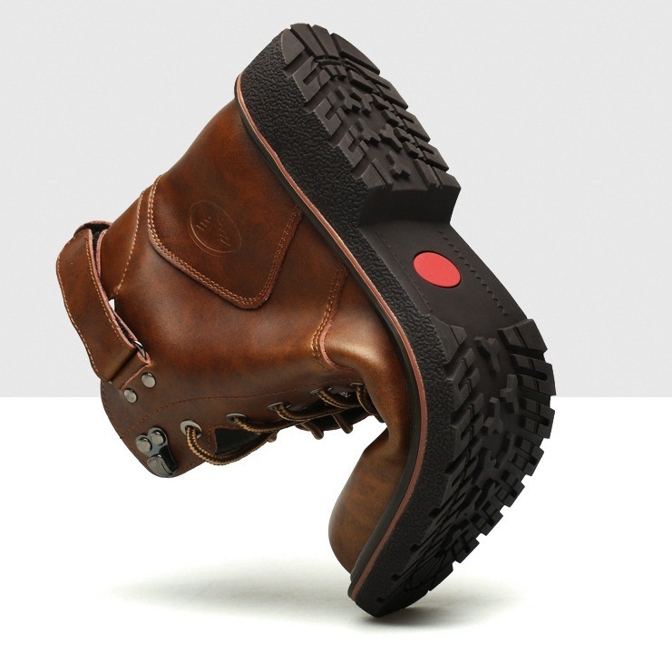 British Men Fleece-lined Martin Boots Casual Mid-top — изображение 3