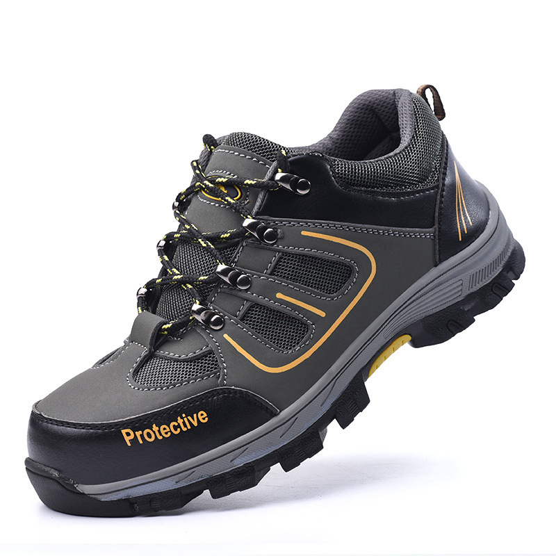 Men's Breathable Mesh Non-slip Steel Toe Safety Shoes — изображение 5