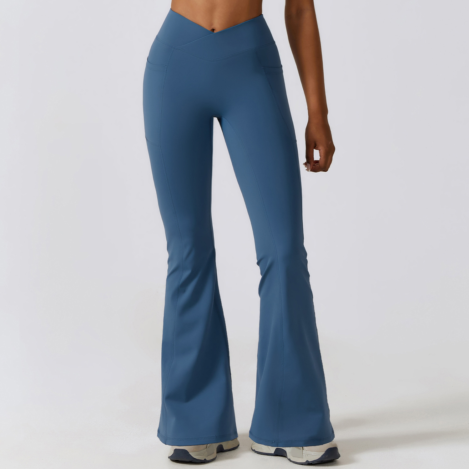 Wide Pants Hip Lifting Yoga Bell-bottom Pants Sports - Image 5
