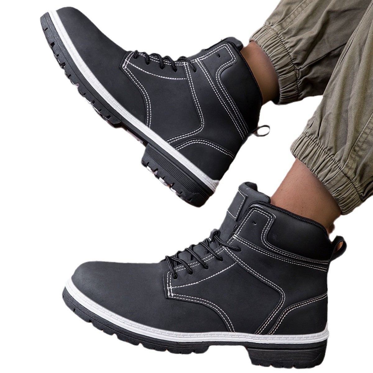 Casual Men's Boots High Street Style - Image 5