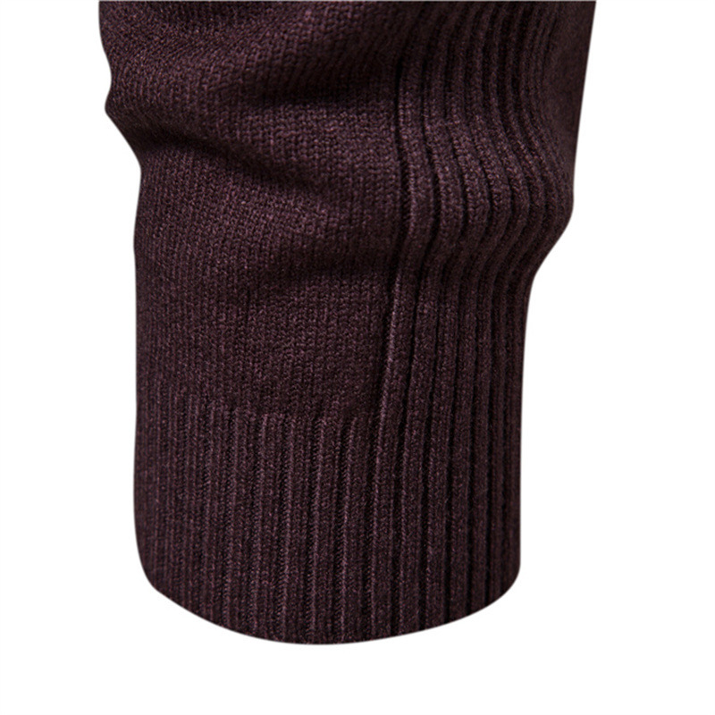 Men's Multicolor Sweater With Mid Neck And Slim Trim - Image 7