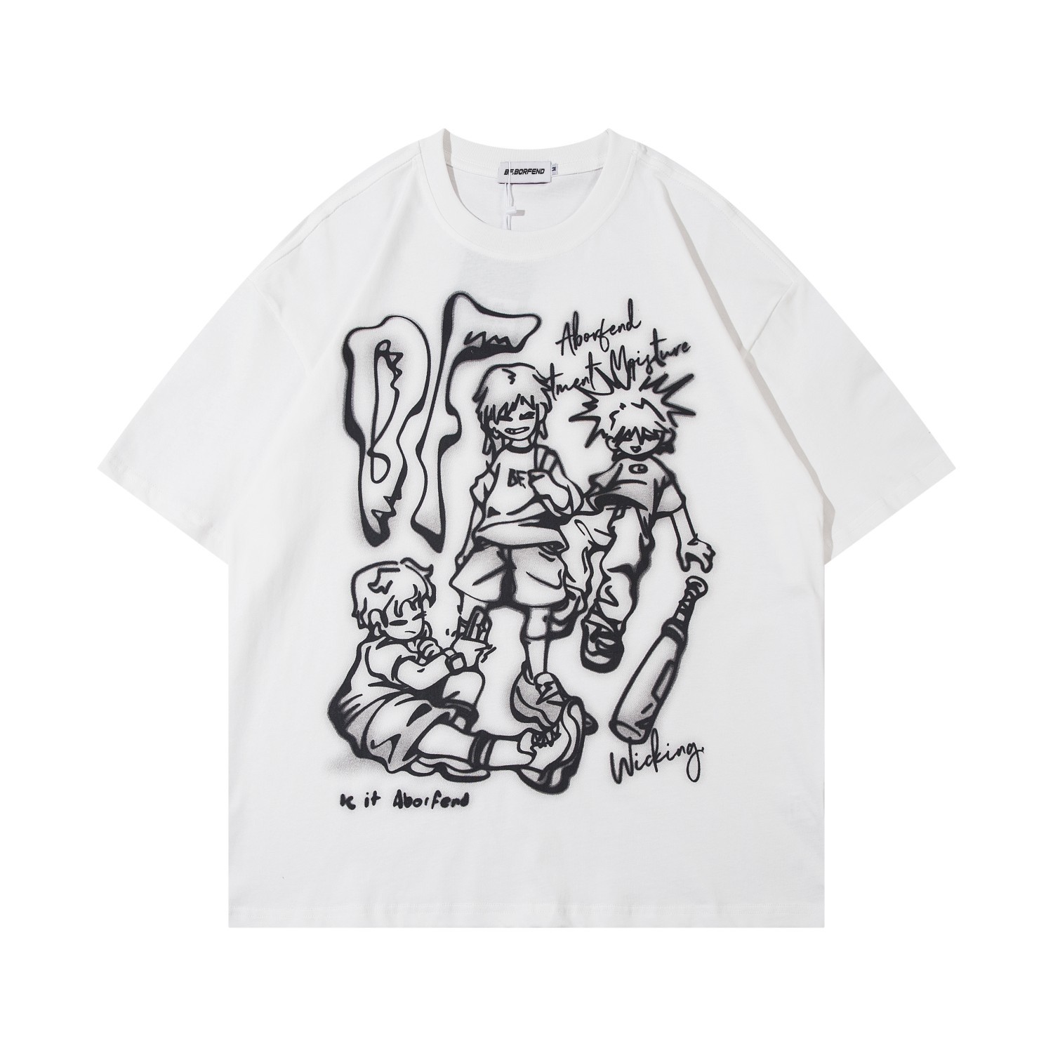 T-shirt Men And Women Loose Fashion Brand — изображение 4