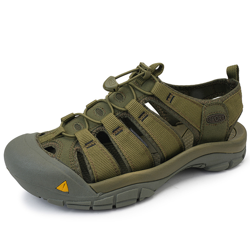 Men's Thick Bottom Toe Cap Beach Upstream Plus Size Outdoor Casual Shoes - Image 7