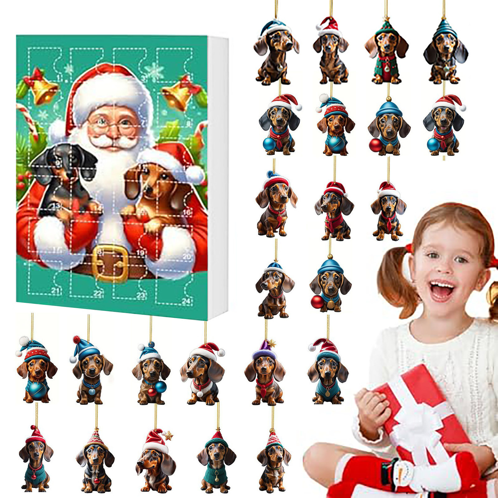 Christmas Countdown Pet Pendant Home Decoration — изображение 10