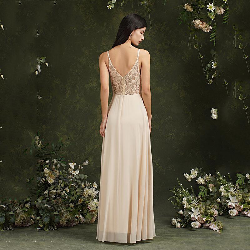 Spring New Banquet Stage Party European And American Deep V Dress – Bild 2