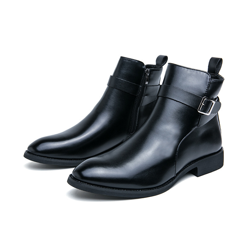 High-top British Fall Winter Men Western Boots Men - Image 6