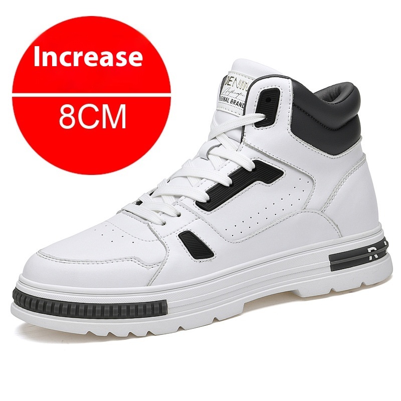 Martin Boots Men's Casual Sneakers Elevator Winter Shoes Sneaker Height Increasing Insole - Image 7