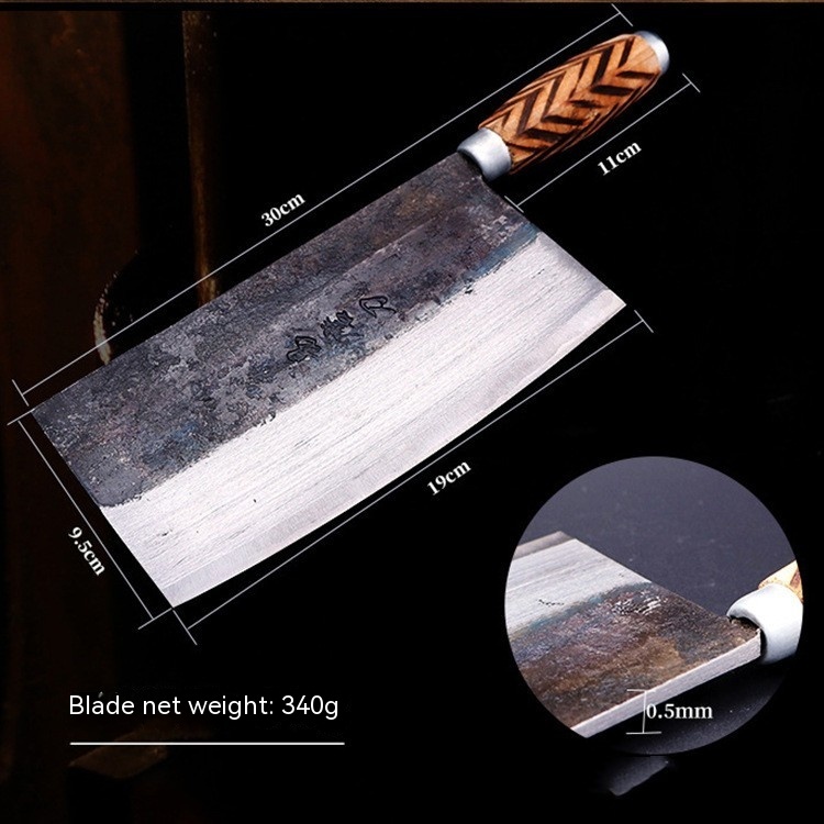 Traditional Iron Kitchen Knife High Carbon Manganese Steel Blade — изображение 10