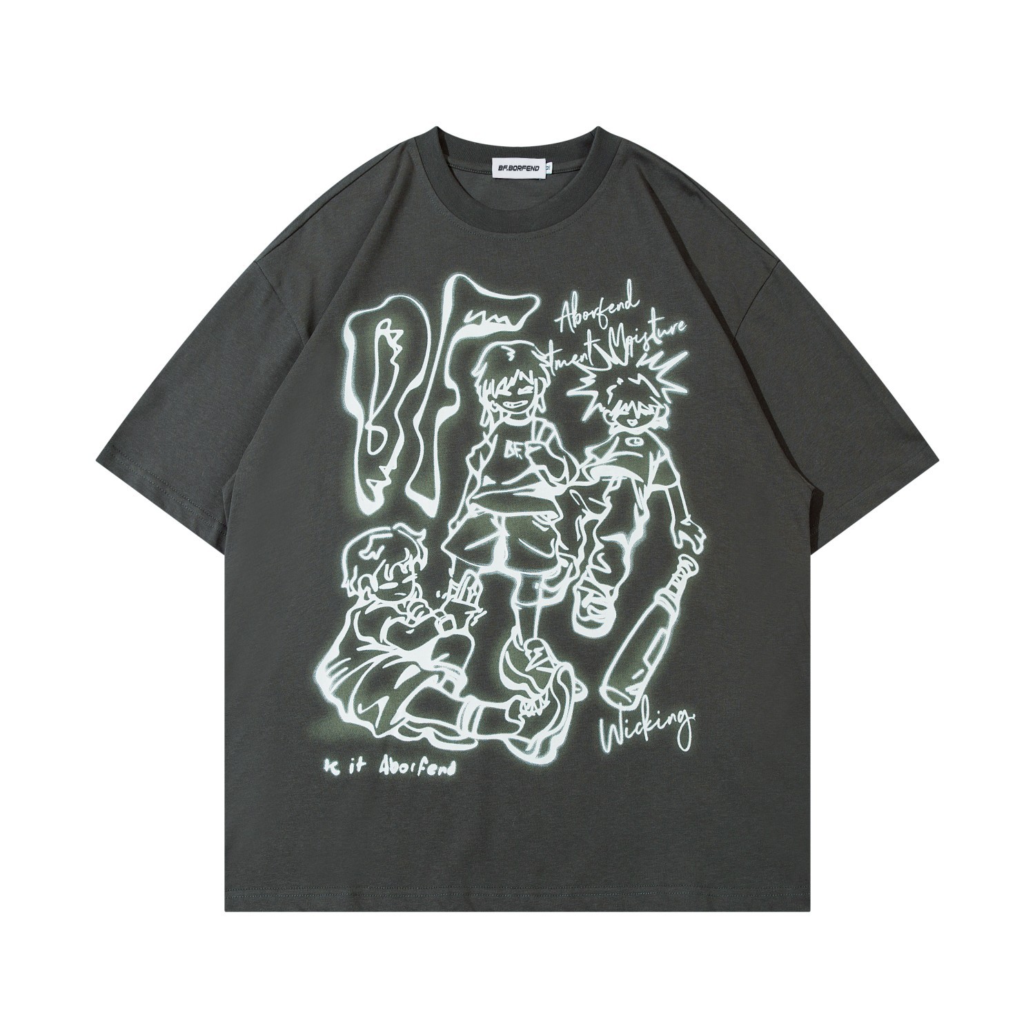 T-shirt Men And Women Loose Fashion Brand — изображение 2