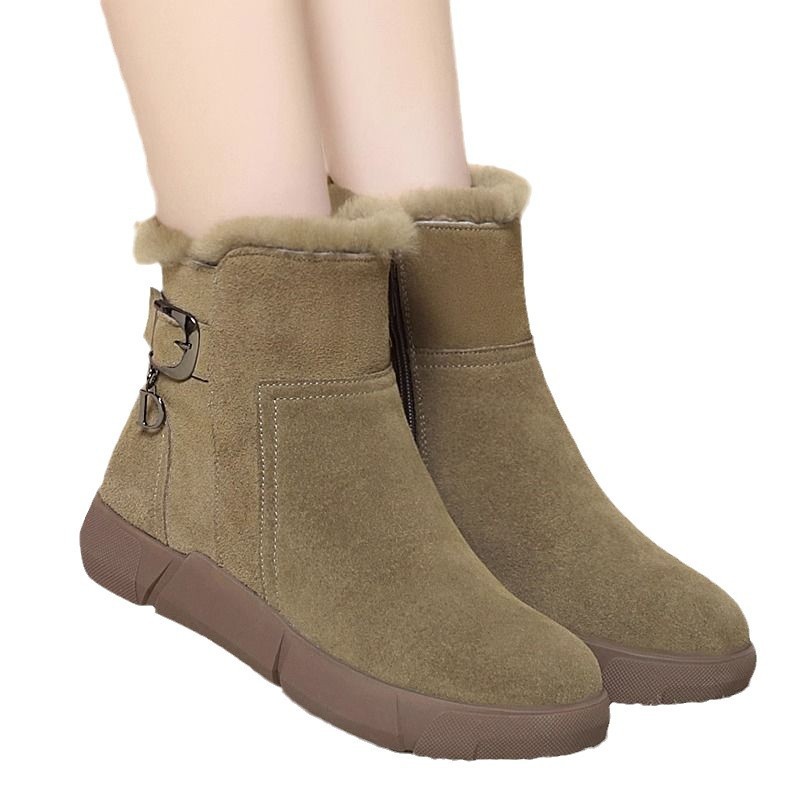 Large Size Snow Boots New Fur Integrated Comfortable Thickened Warm - Image 5