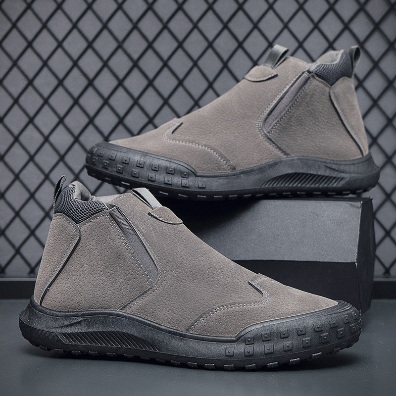 New Side Zipper Men's Waterproof Work Shoes - Image 3