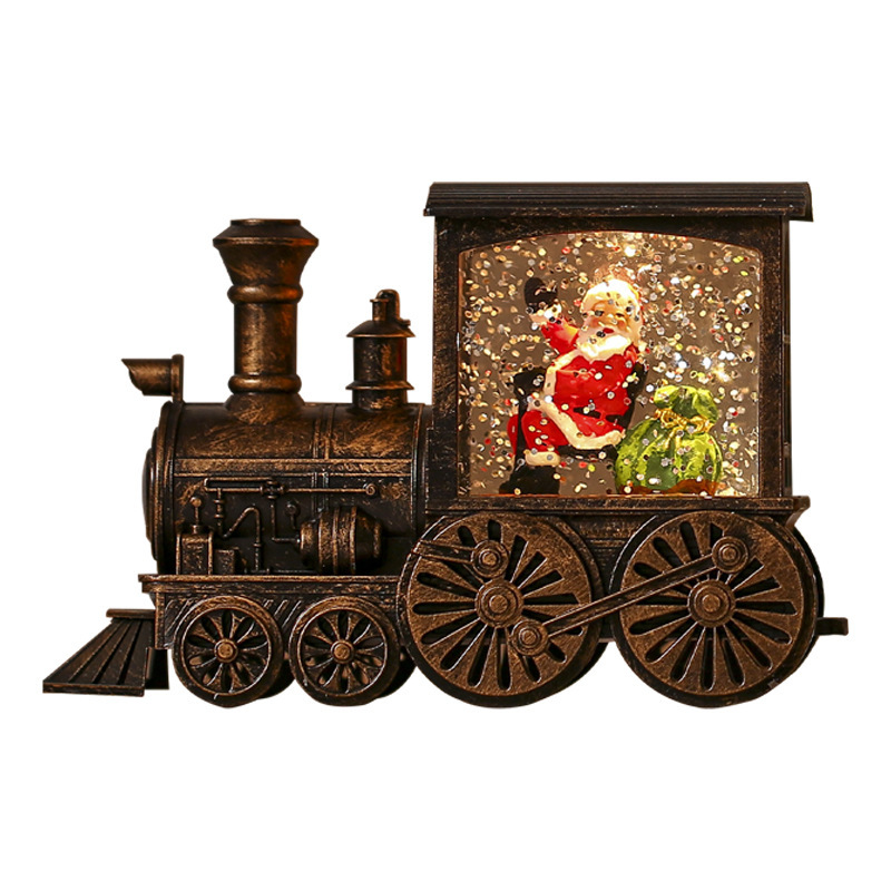 Christmas Train Luminous Interior Water Injection Desktop Decoration — изображение 5