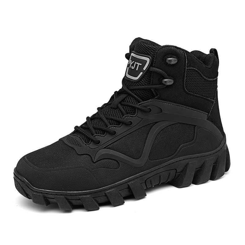 Outdoor High-top Men's Work Shoes Thick Bottom Non-slip - Image 4