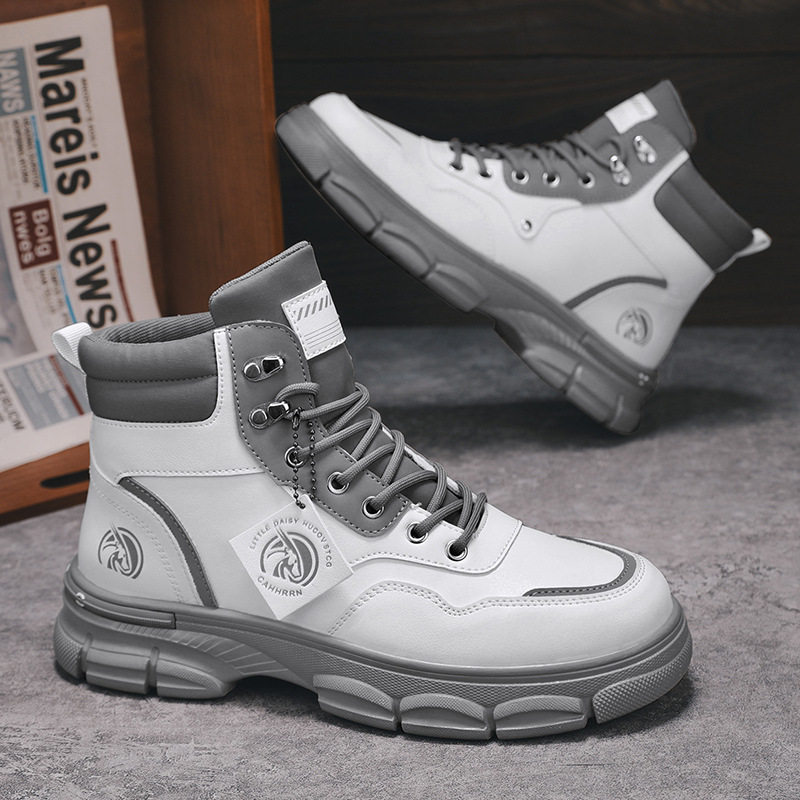 Men's Casual Trend High Top British Style Martin Boots - Image 2