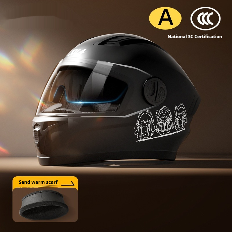 Motorcycle Helmet Warm Anti-fog Double Mirror - Image 7