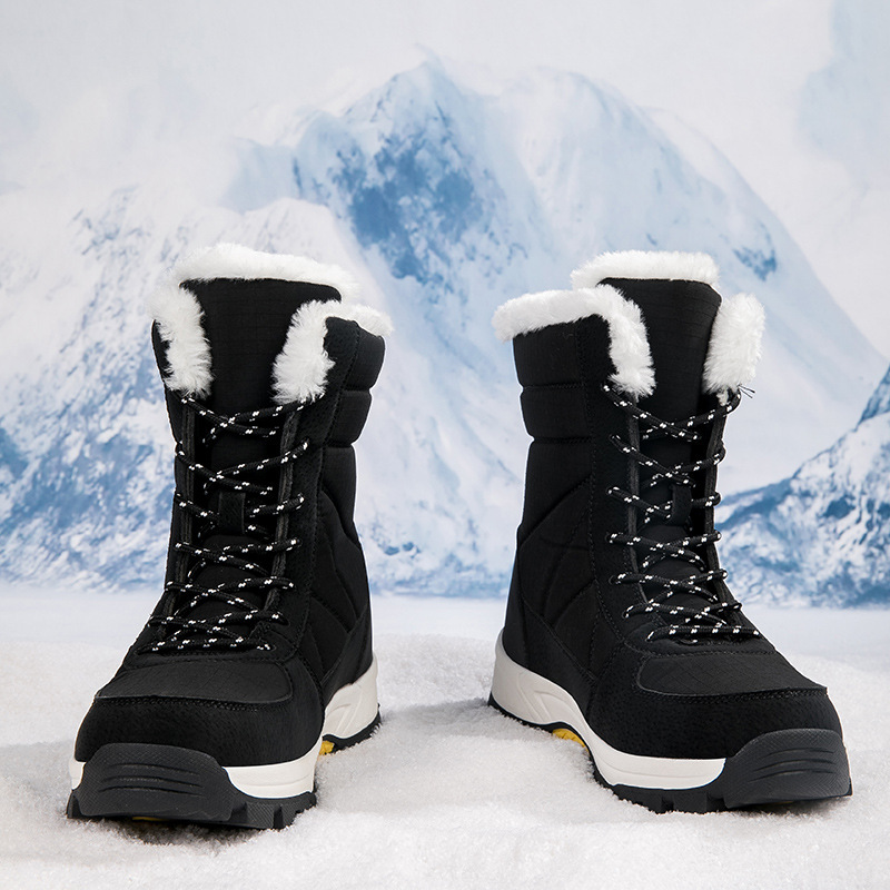 Cotton-padded Shoes Waterproof Non-slip Outdoor Mid-calf Cold-proof Snow Boots - Image 2