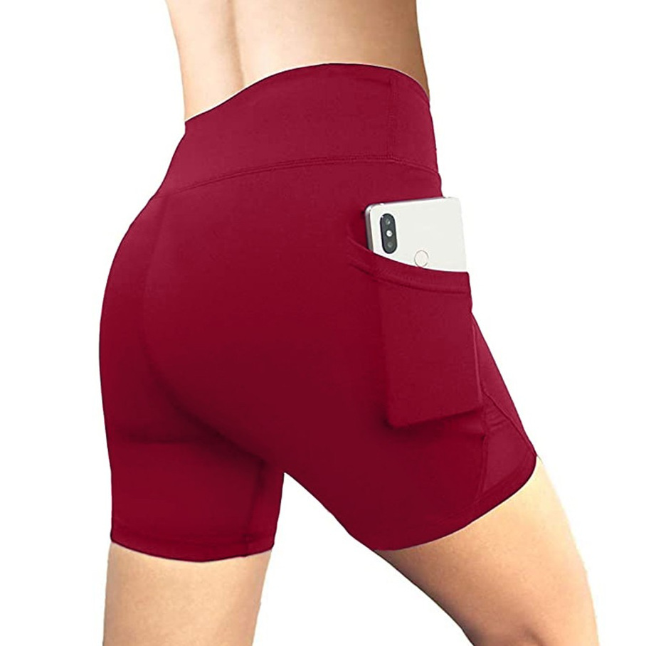Hip Raise Yoga Women's High Waist Solid Color Tights Running Fitness Sports Pants - Image 9