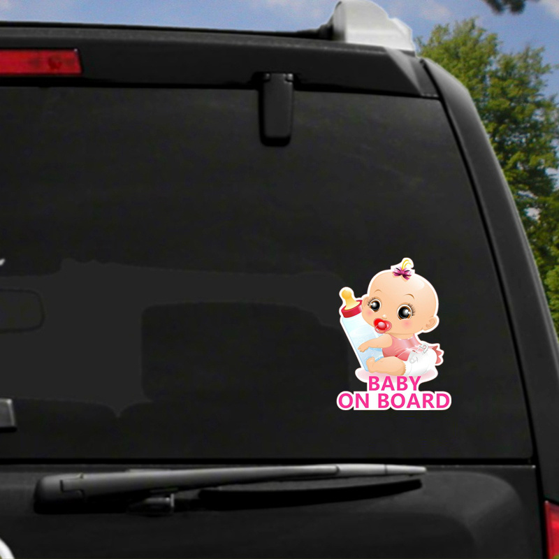 Baby On Board Princess Bottle Car Reflective Sticker — изображение 5