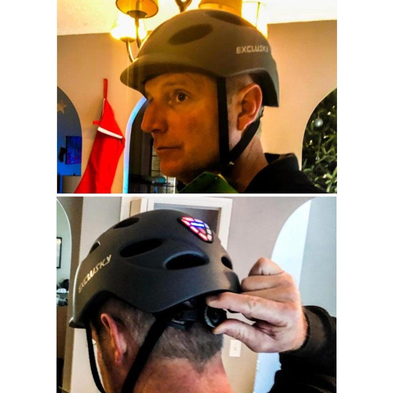 Electric Led Cycling Helmet With Tail Light — изображение 7