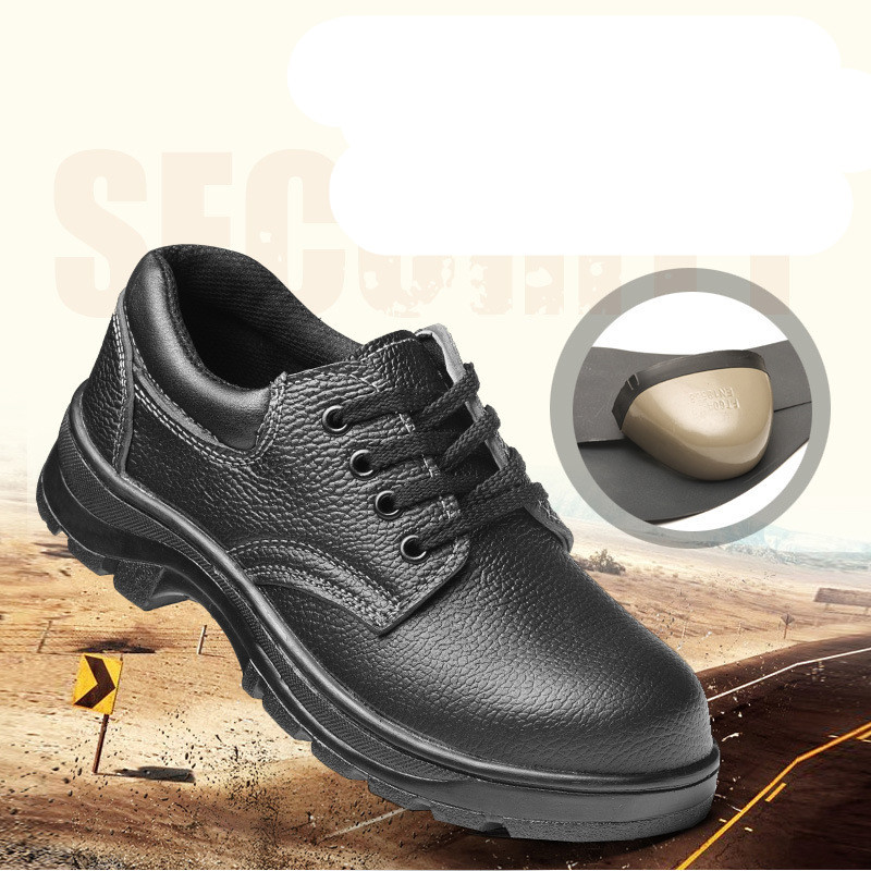 Anti-smashing and anti-piercing steel safety shoes