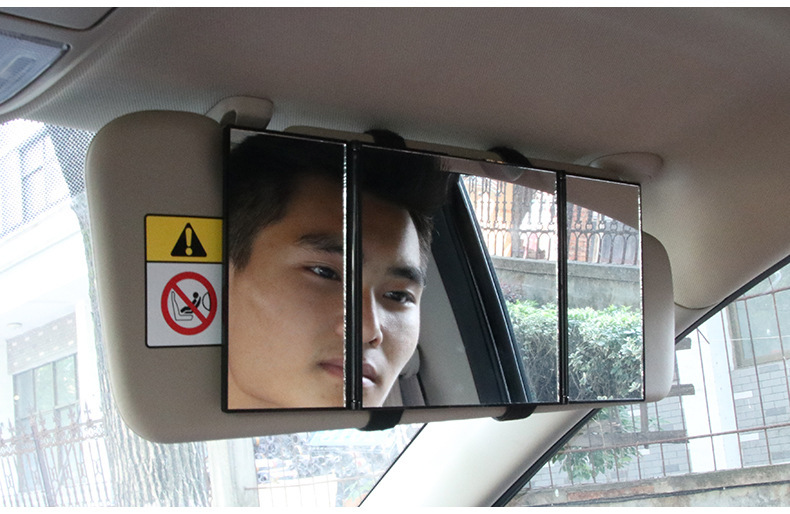 Portable Carry-on Small Car Visor Grooming Mirror - Image 4