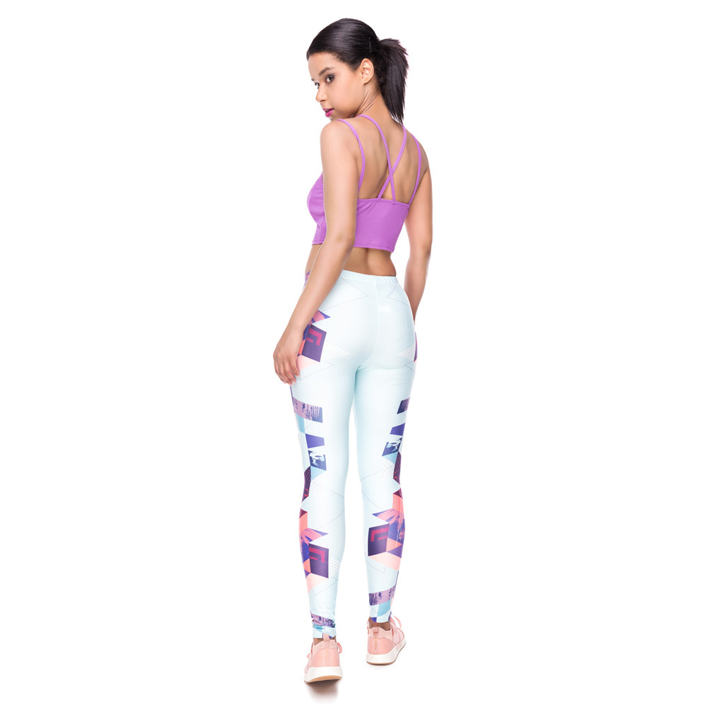 Printed sports bottoming yoga pants — изображение 3