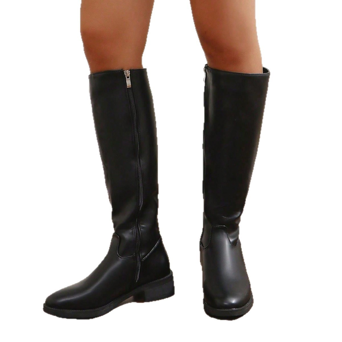 Plus Size Below The Knee High-top Boots – Bild 5