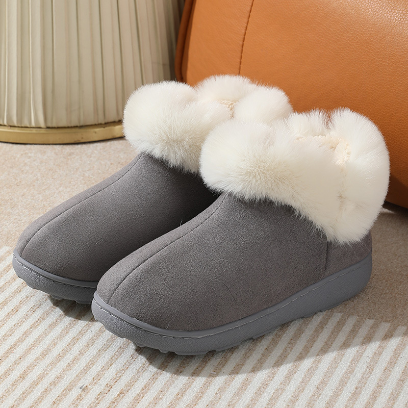 New Bag Heel Winter Home Indoor Platform Warm Couples Cotton Shoes - Image 6