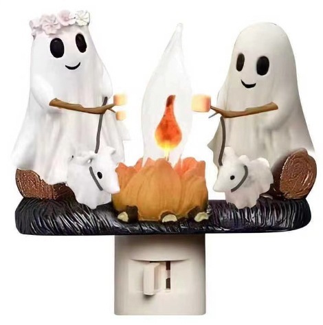 New Creative Resin Ghost Bonfire Flashing Resin Small Night Lamp - Image 2