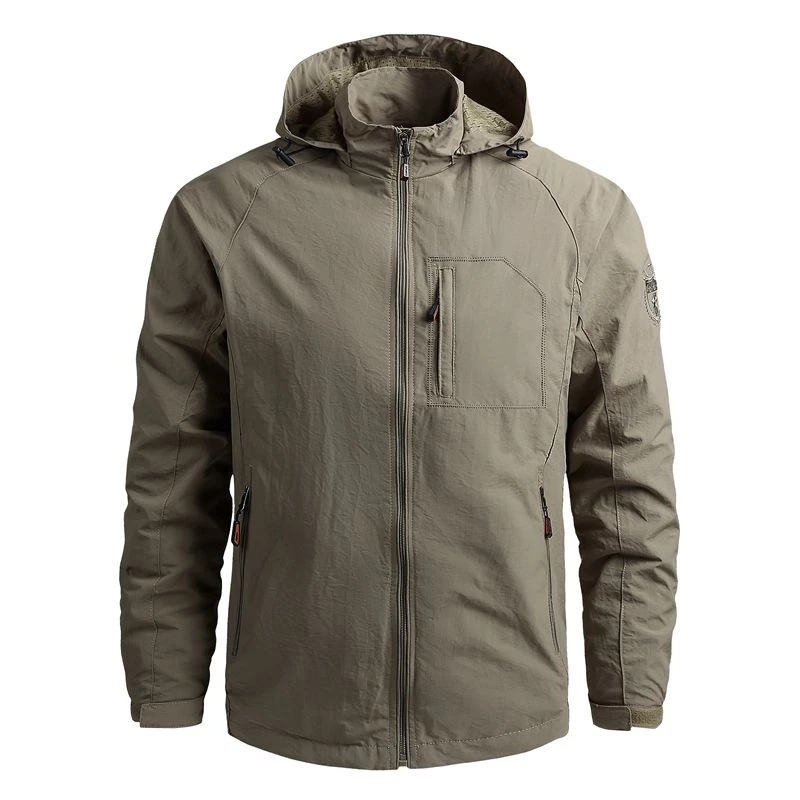 Men's Fashion Solid Color Single Outdoor Jacket - Image 6