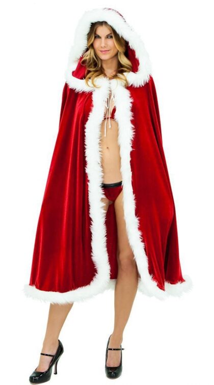 Christmas dances red cloak adult children red sexy cape and European and American boutique clothing