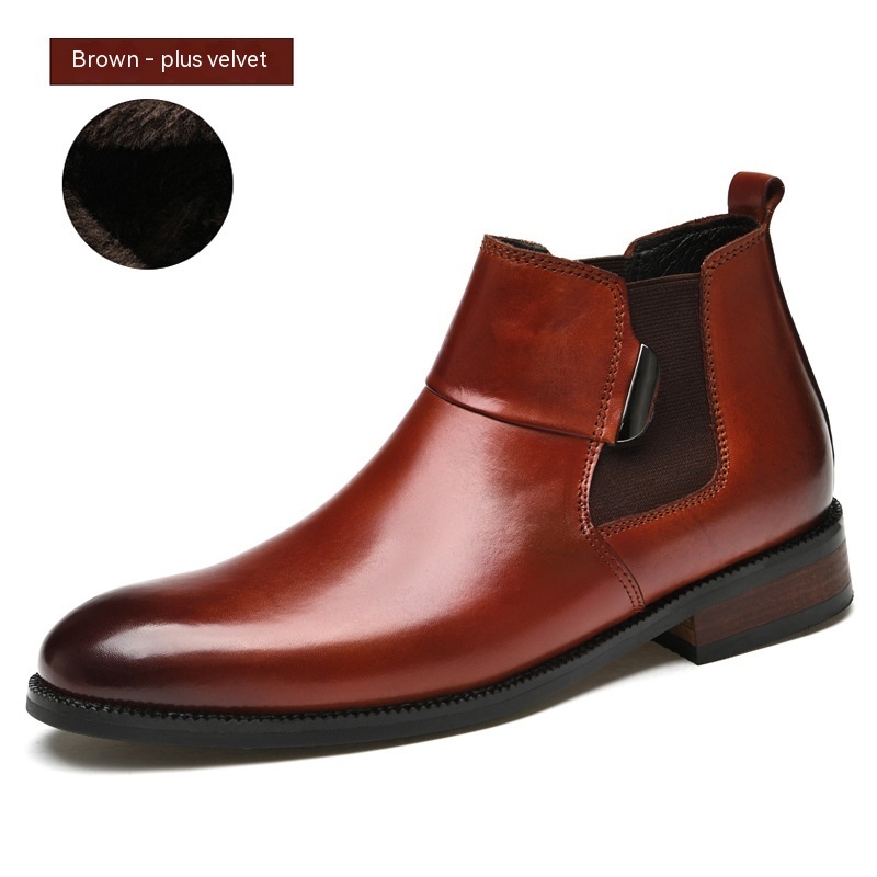British Style Retro Chelsea Boots Men's Shoes — изображение 7