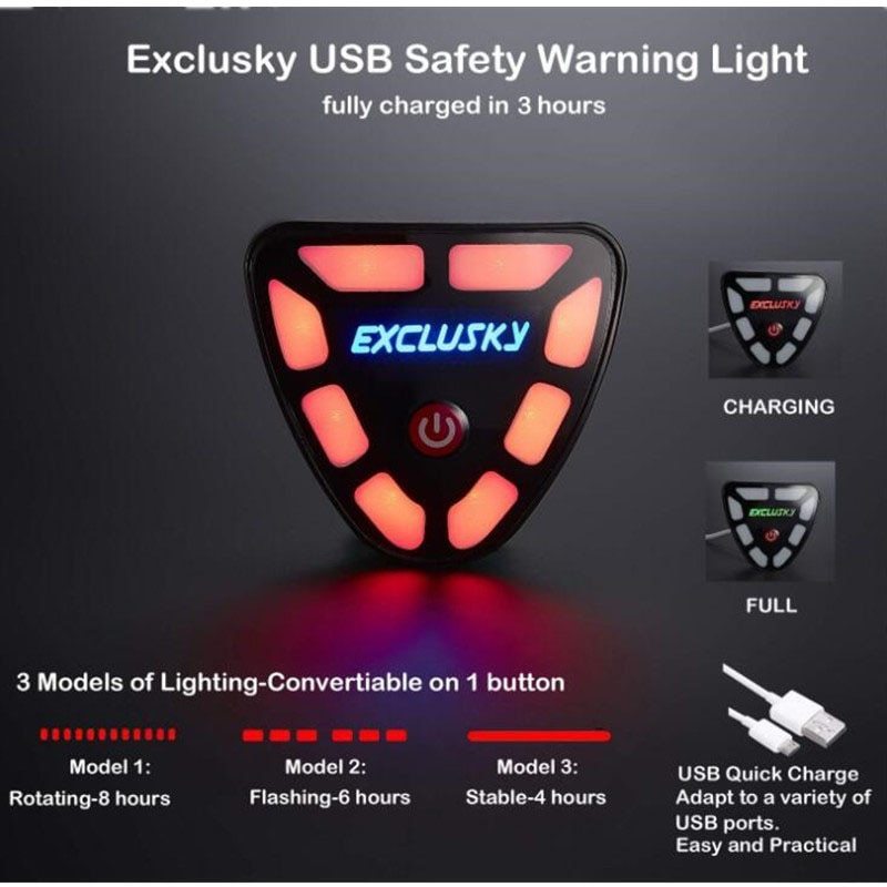 Electric Led Cycling Helmet With Tail Light — изображение 3