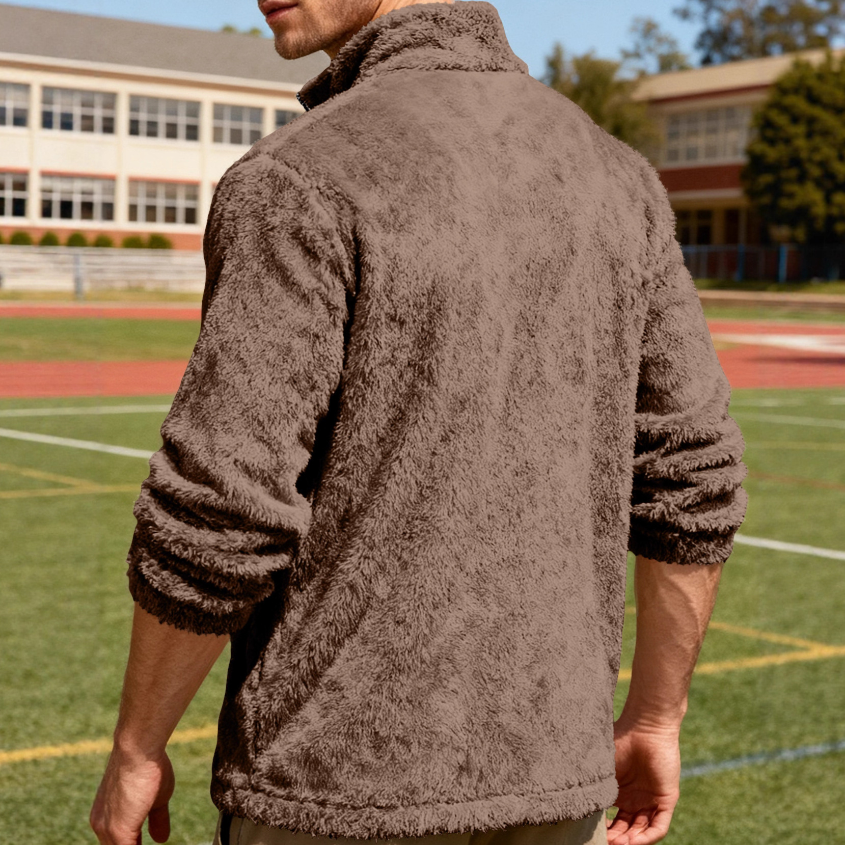 Leisure Sports Loose Zip Bejirog Stand-up Collar Jacket - Image 2