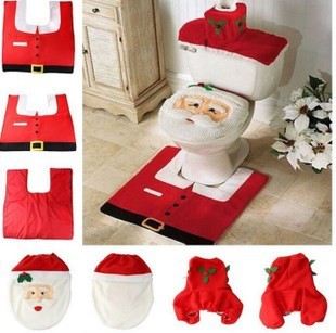 Christmas Style Printed Bathroom Toilet Set — изображение 4