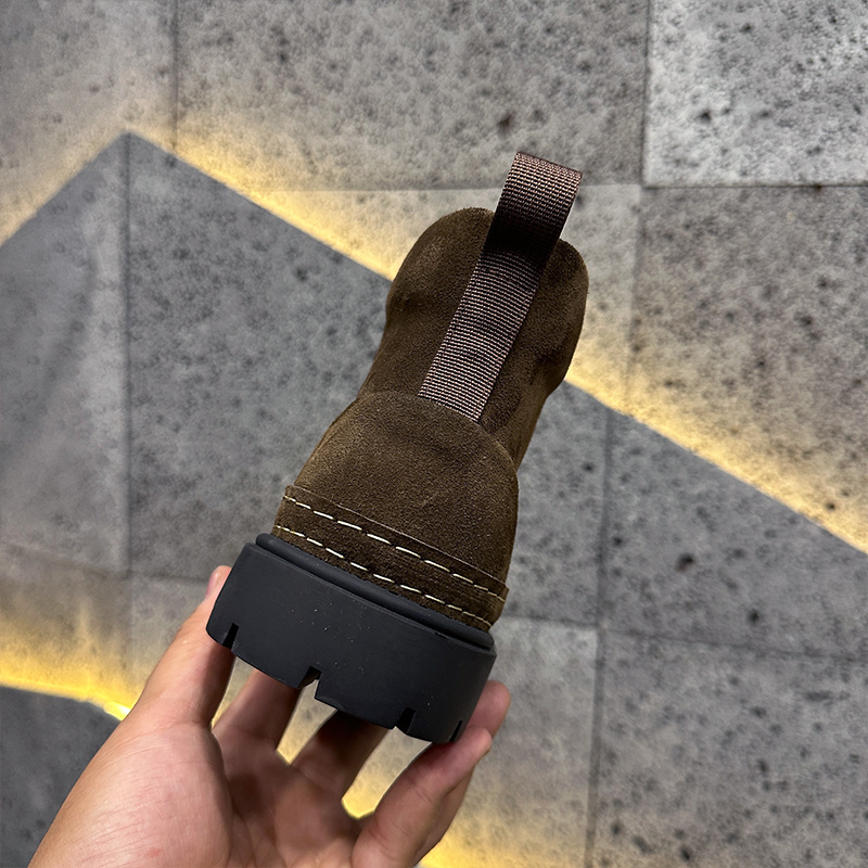 Suede Martin Boots Fleece-lined Warm Slugged Bottom Casual Shoes - Image 6