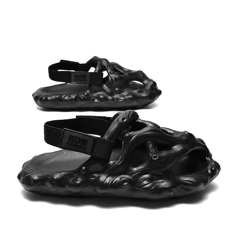Hole Shoes Men's Sandals Outer Wear Hollow Slippers - Image 6