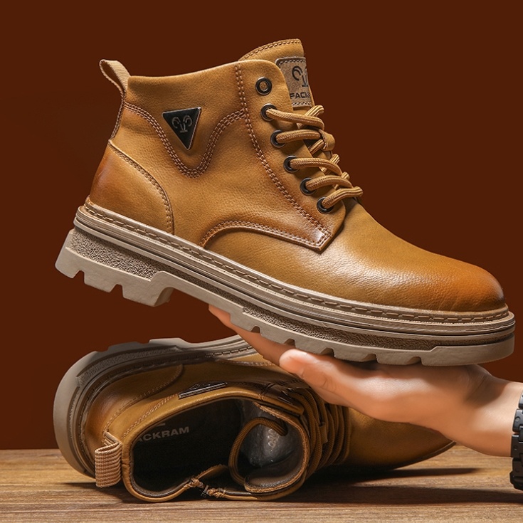 Men's Authentic Leather British Style Working Boots – Bild 3