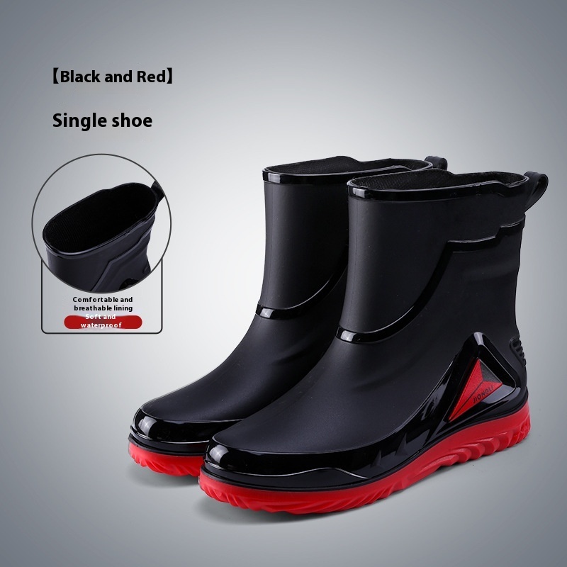Closed Waterproof Shoes Outdoor Rubber Boots — изображение 9