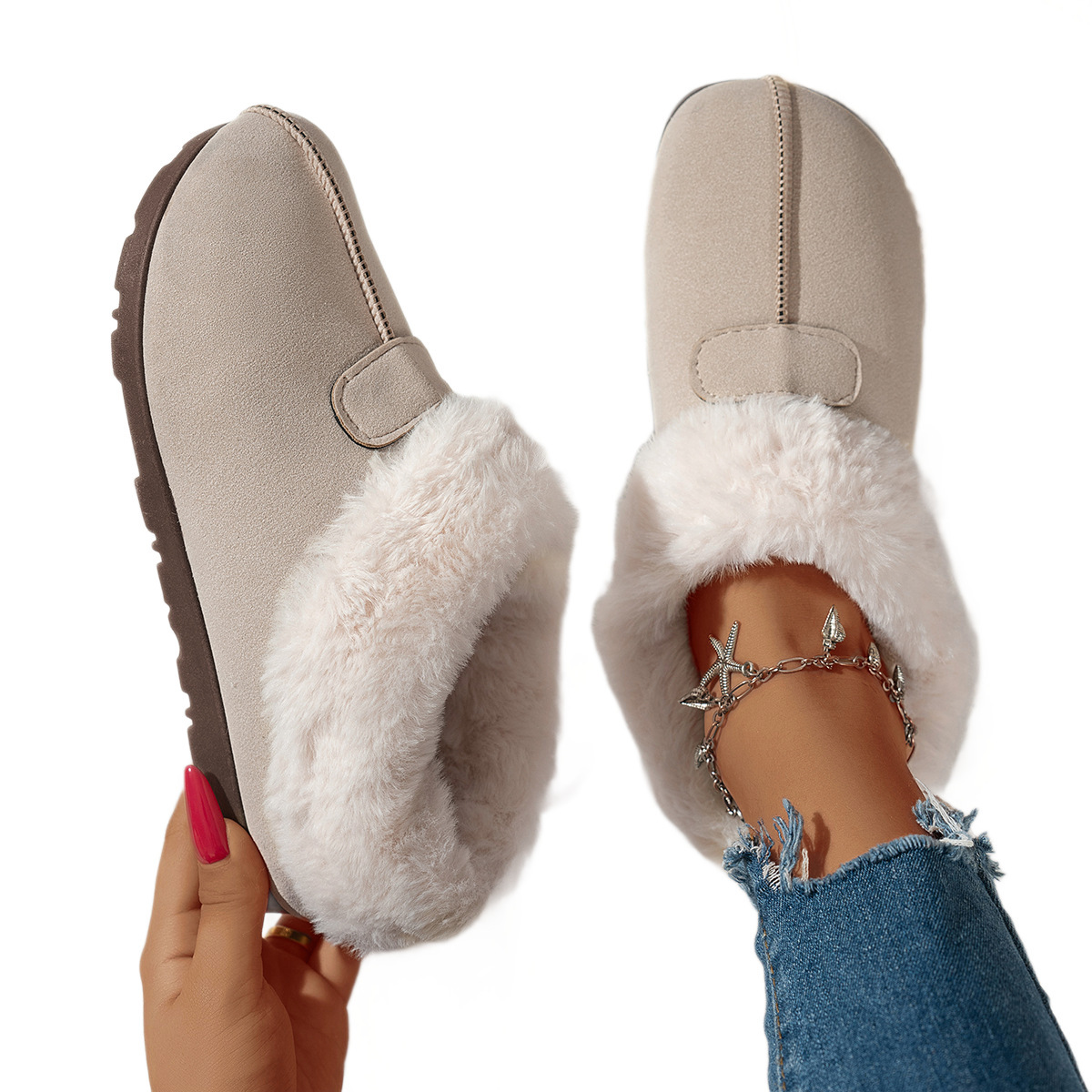 Women's Snow Boots Velvet Warm Cotton Shoes - Image 5