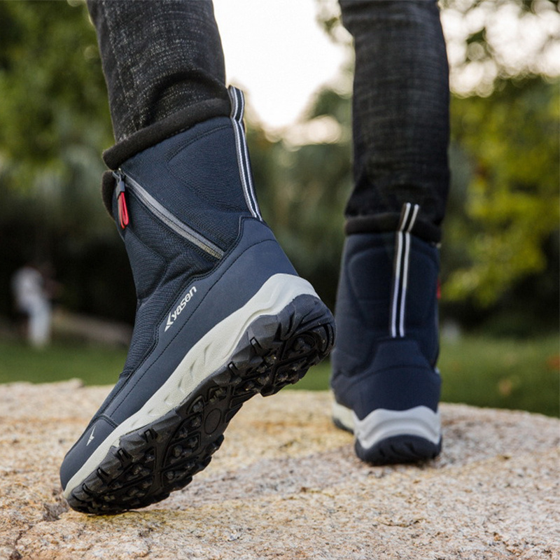 Thickened Snow Boots Couple Fleece Warm Outdoor Walking Climbing Shoes Winter - Image 2